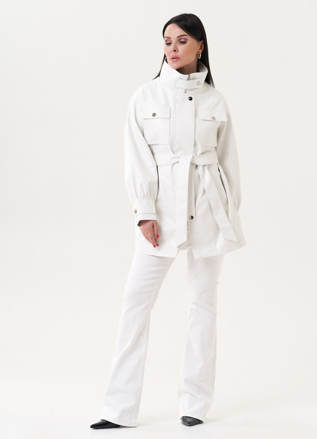 фото Жакет-рубашка из эко кожи модель № 27163