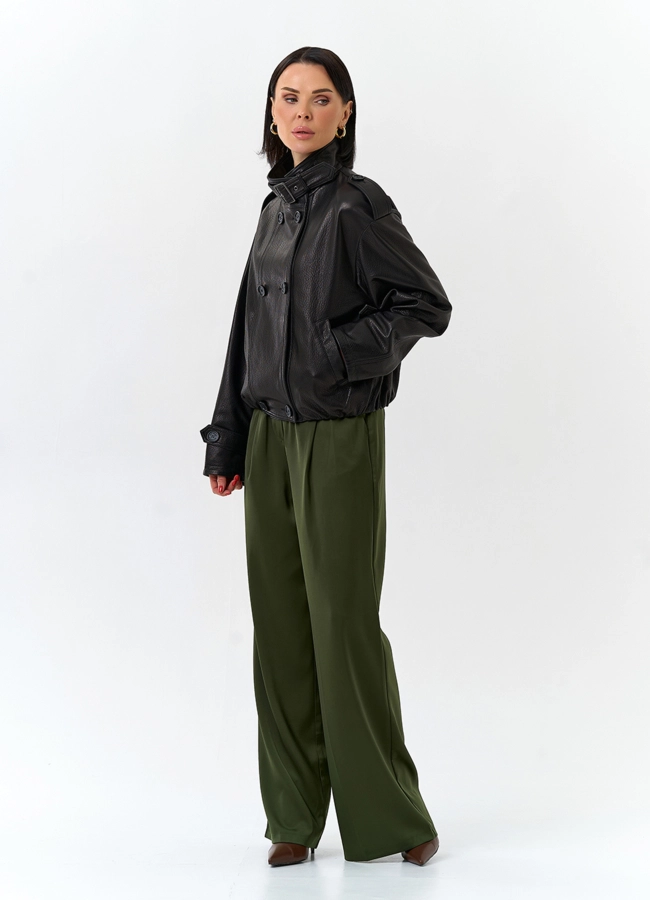 Женская куртка из натуральной кожи модель № 32677 универмаг малина