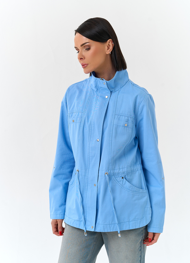 Женская ветровка с воротником стойкой модель № 33121 универмаг малина