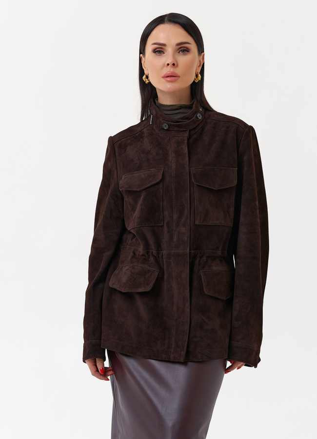 Замшевая куртка сафари модель № 29917 универмаг малина