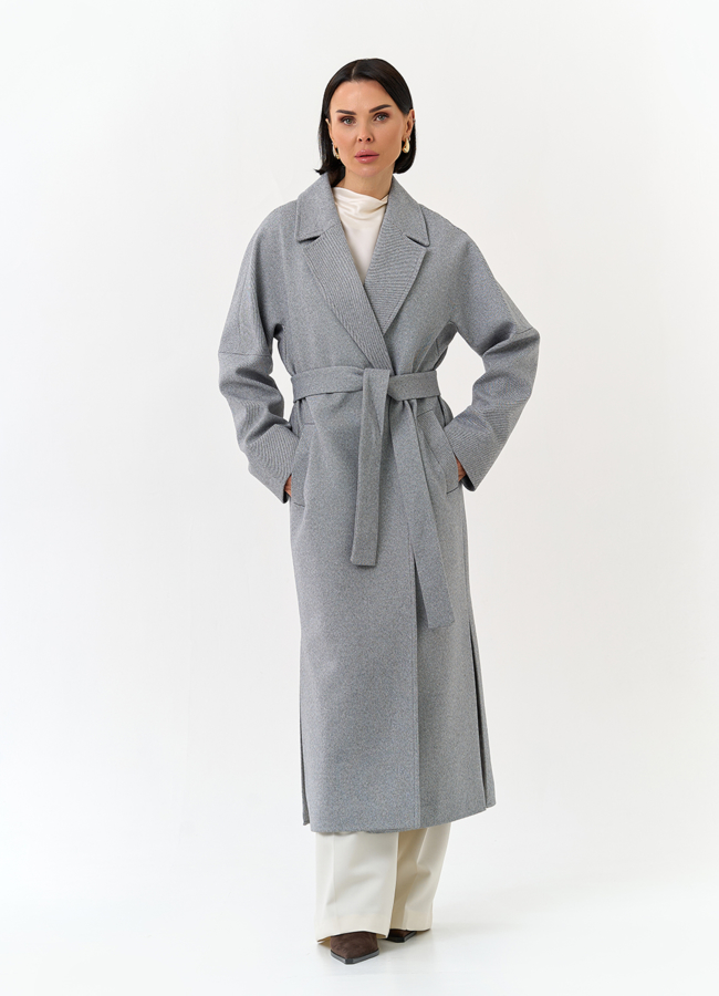 Женское пальто с английским воротником модель № 31210 в кредит