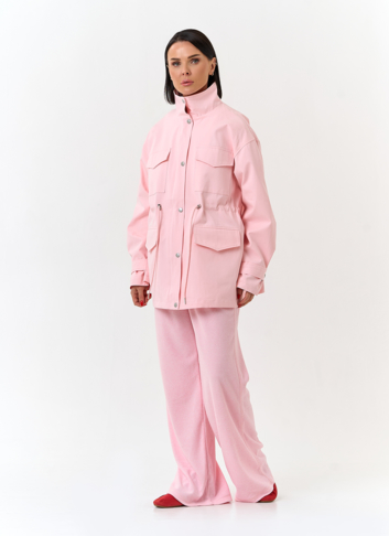 Женская ветровка с воротником стойкой