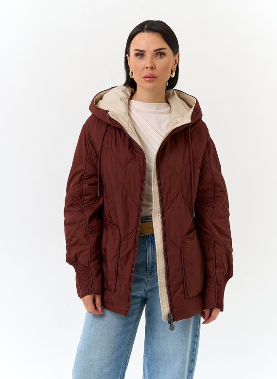 Женская куртка с капюшоном