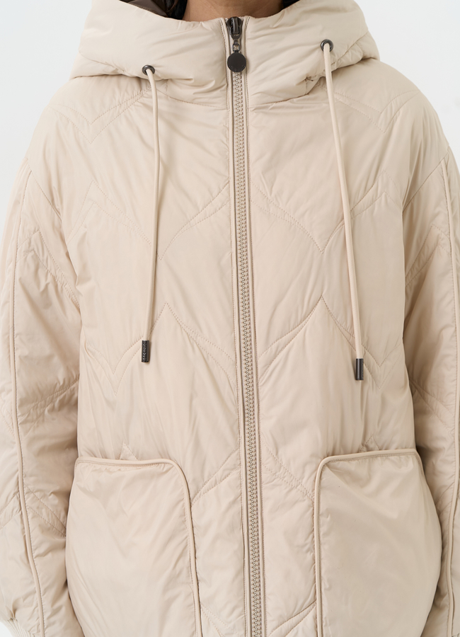 Женская куртка с капюшоном  модель № 32508 универмаг малина