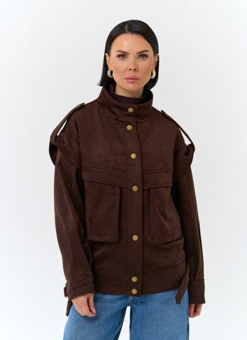 Женская куртка из эко замши