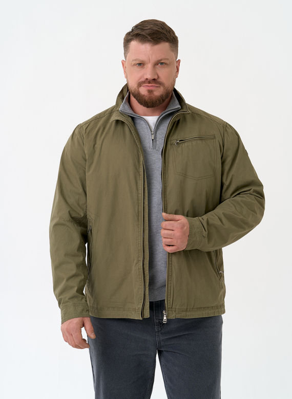 Мужская куртка ветровка с воротником стойкой