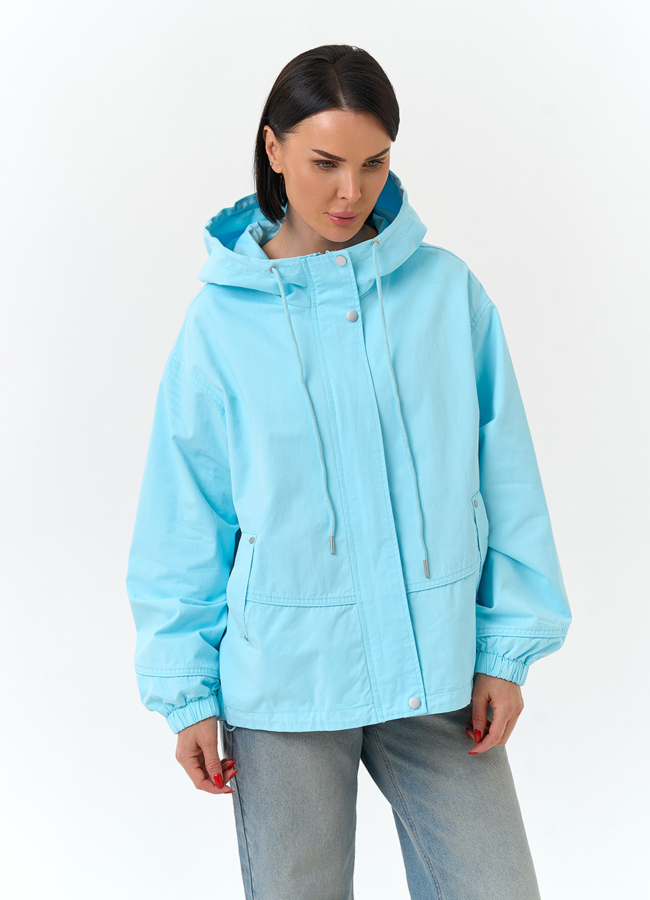 Женская ветровка с капюшоном  модель № 33117 универмаг малина