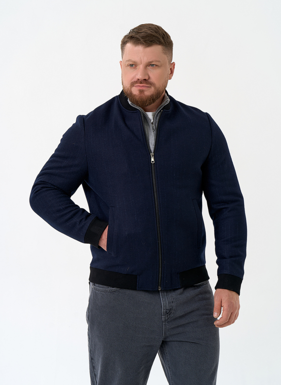 Мужское укороченное пальто бомбер