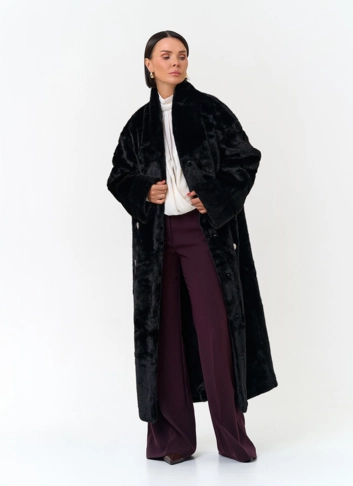 Женское  пальто из эко меха