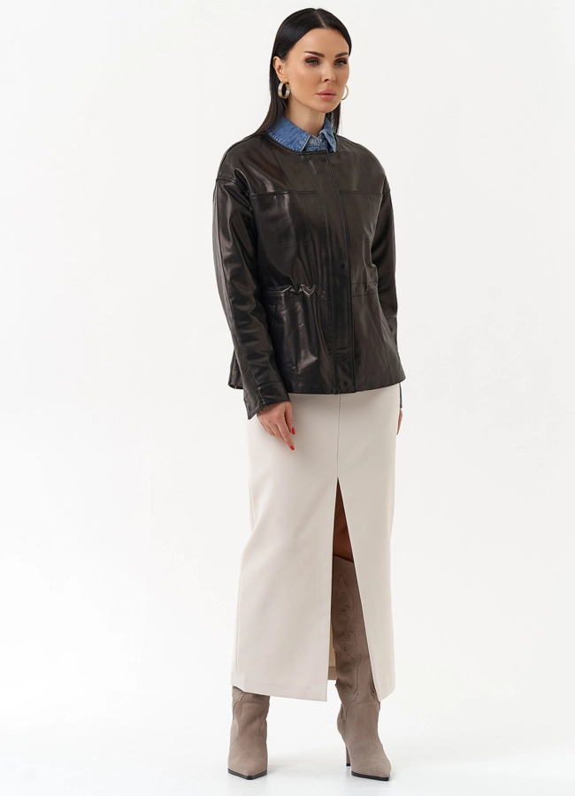 Куртка женская из натуральной кожи модель № 30095 в кредит