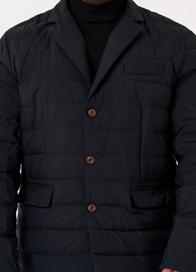 Мужской пуховик со съемной манишкой модель № 31460 универмаг малина