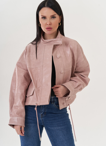 Куртка из натуральной кожи оверсайз