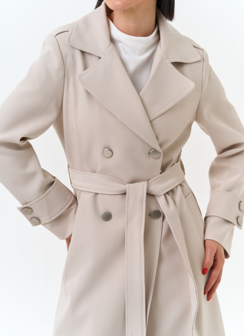 Женский плащ с поясом