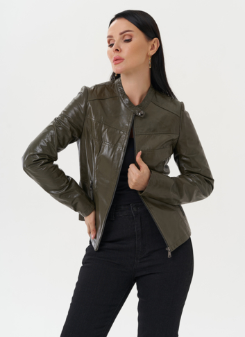 Куртка "мото" из натуральной кожи