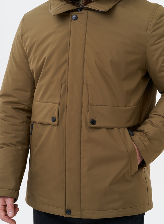 Парка мужская на мехе из волка