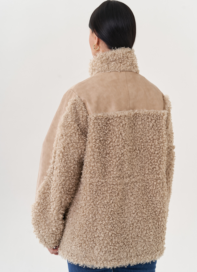 Комбинированный жакет из эко кожи модель № 26852 универмаг малина