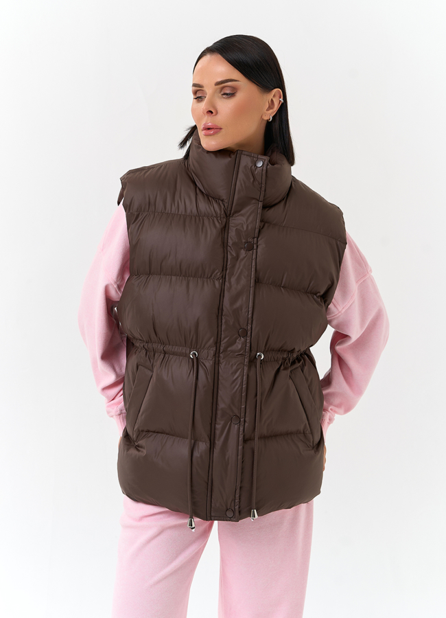 Женский утепленный жилет модель № 33092 универмаг малина