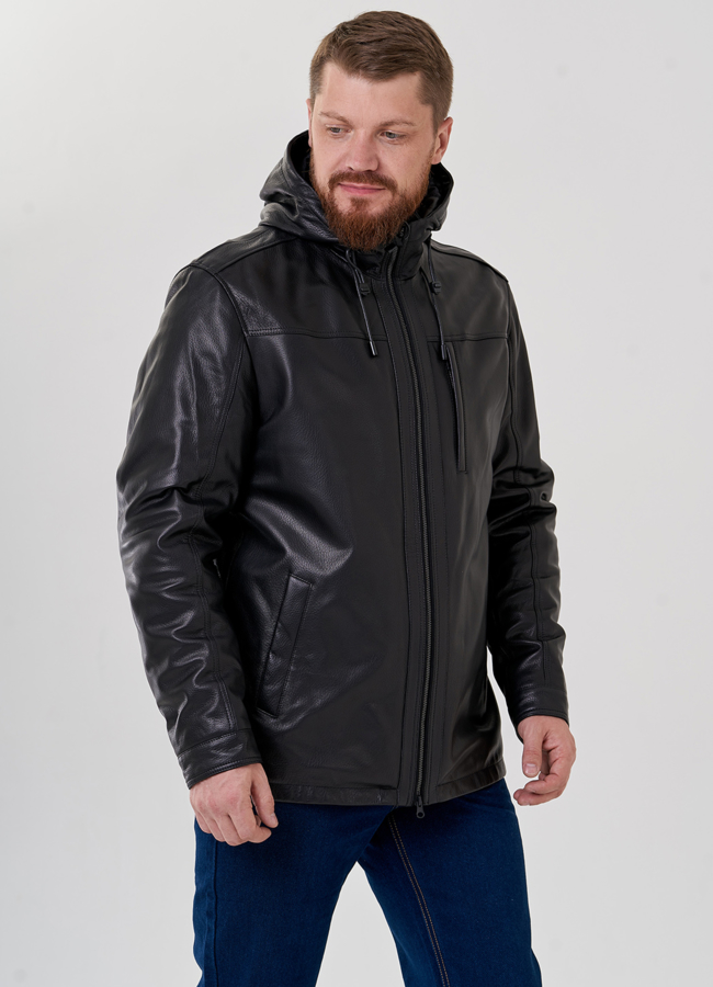 Мужская куртка с капюшоном на утеплителе модель № 78822 универмаг малина