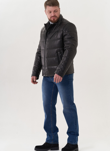 Мужская кожаная куртка "косуха"